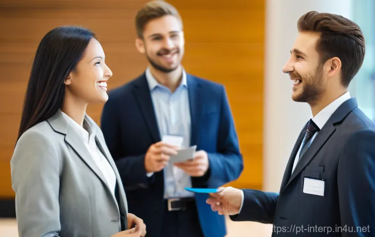 국제통역사 전문성 강화 방법 - **Prompt 2: Remote Interpreter Utilizing Advanced Technology**
    "A male interpreter, in his early...